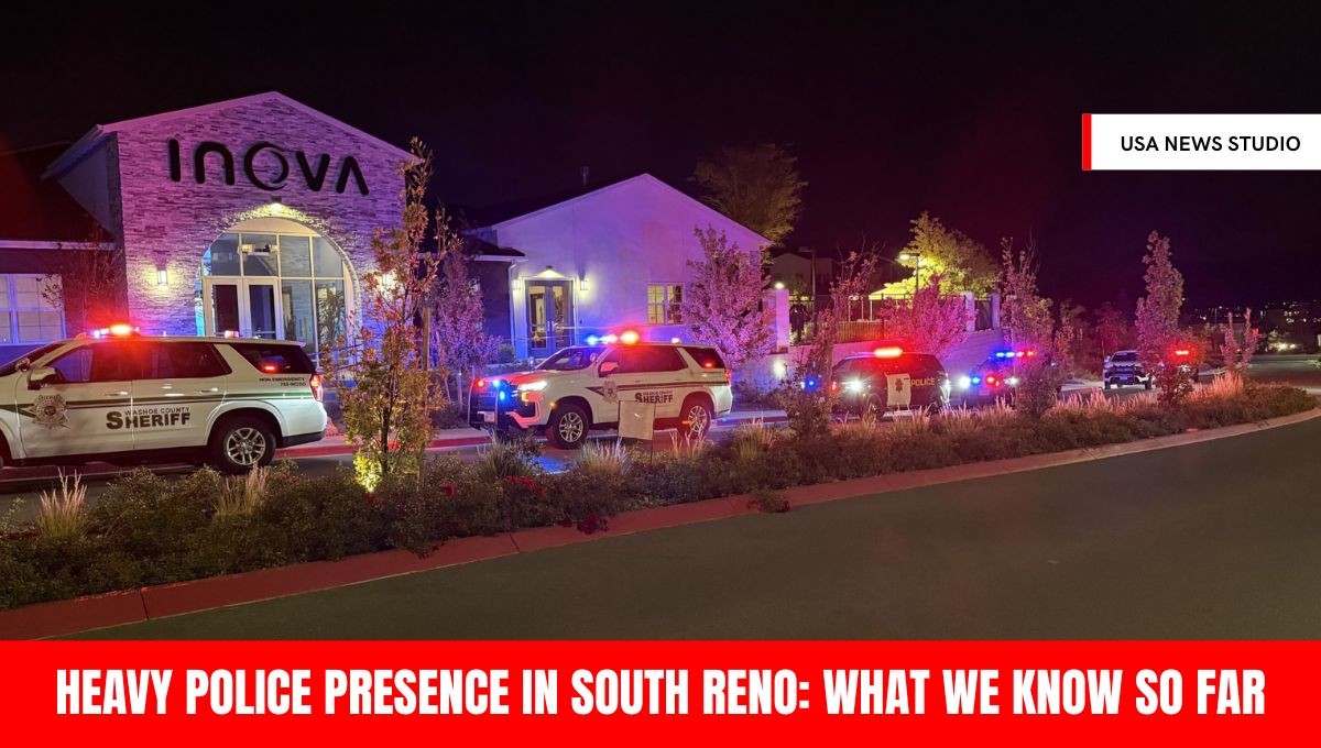 Heavy Police Presence in South Reno
